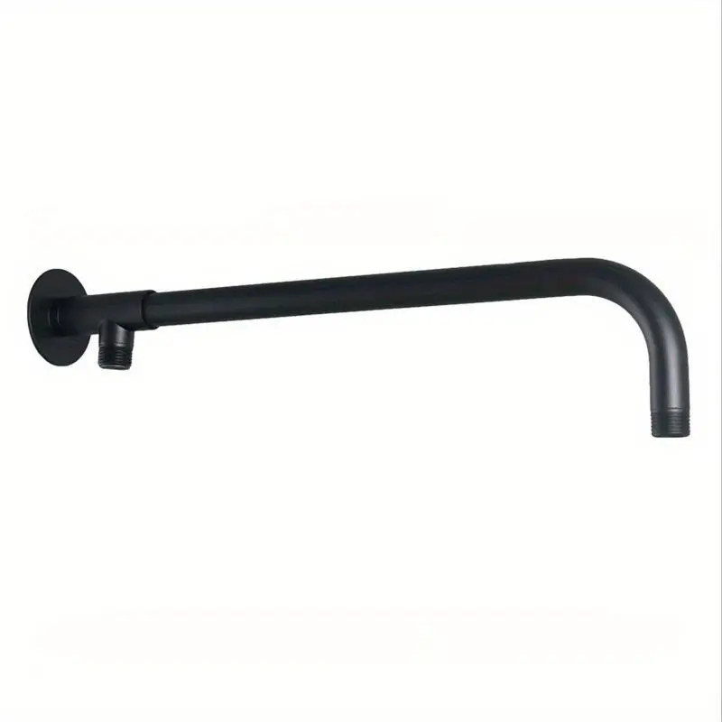 Stainless Steel Shower Extension Arm Kit, 1 Count 90° Wall Mounted Tubular Rain Shower Head Arm, Bathroom Accessories for Home Use