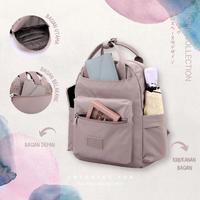 Gambar Tas Ransel Wanita Korean Style Backpack Anti Air COLORFUL FOX 0493 - Black dari Colorful Fox Kota Administrasi Jakarta Barat 3 Tokopedia