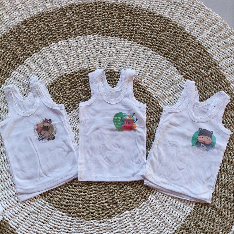 Kaos Dalam Bayi Dan Anak Isi 6 Pcs/Singlet Bayi Dan Anak Karakter Cewek Cowok 3
