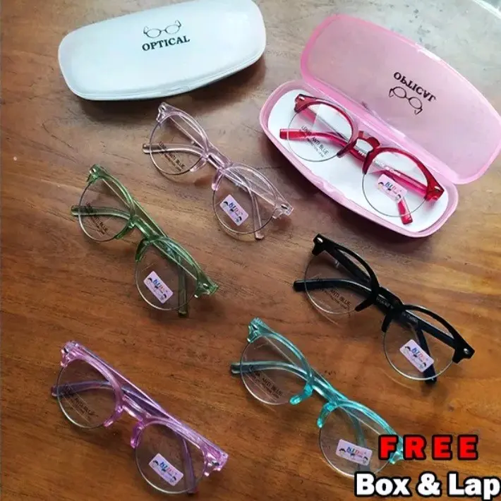 Kacamata anak anti radiasi blueray hp komputer tv model korea laki-laki perempuan cocok buat anak aktif maen hp tv komputer free box dan lap