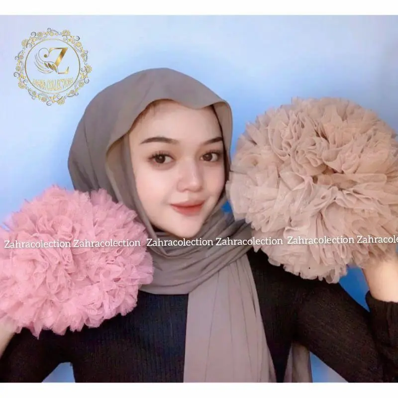 MEDIUM 15 cm & 20 cm JUMBO/Cepol Daleman hijab Karet Scrunchie