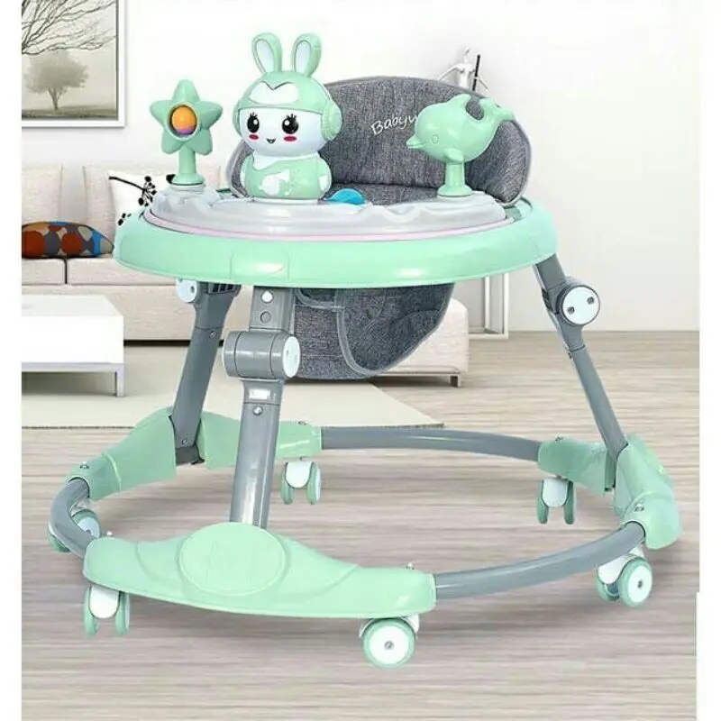 Xe tậ p đi tròn cho bé, xe tập đi đa năng có nhạc, đèn kết hơp bàn ăn ( chất liệu nhựa và thép cao cấp)