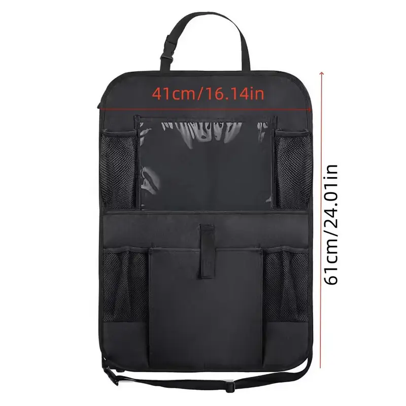 Car Seat Back Storage Bag, 1 Count Car Seat Back Organizer, Multi-functional Car Seat Back Hanging Bag, Car Interior Accessories for Car Stowing & Tidying 1
