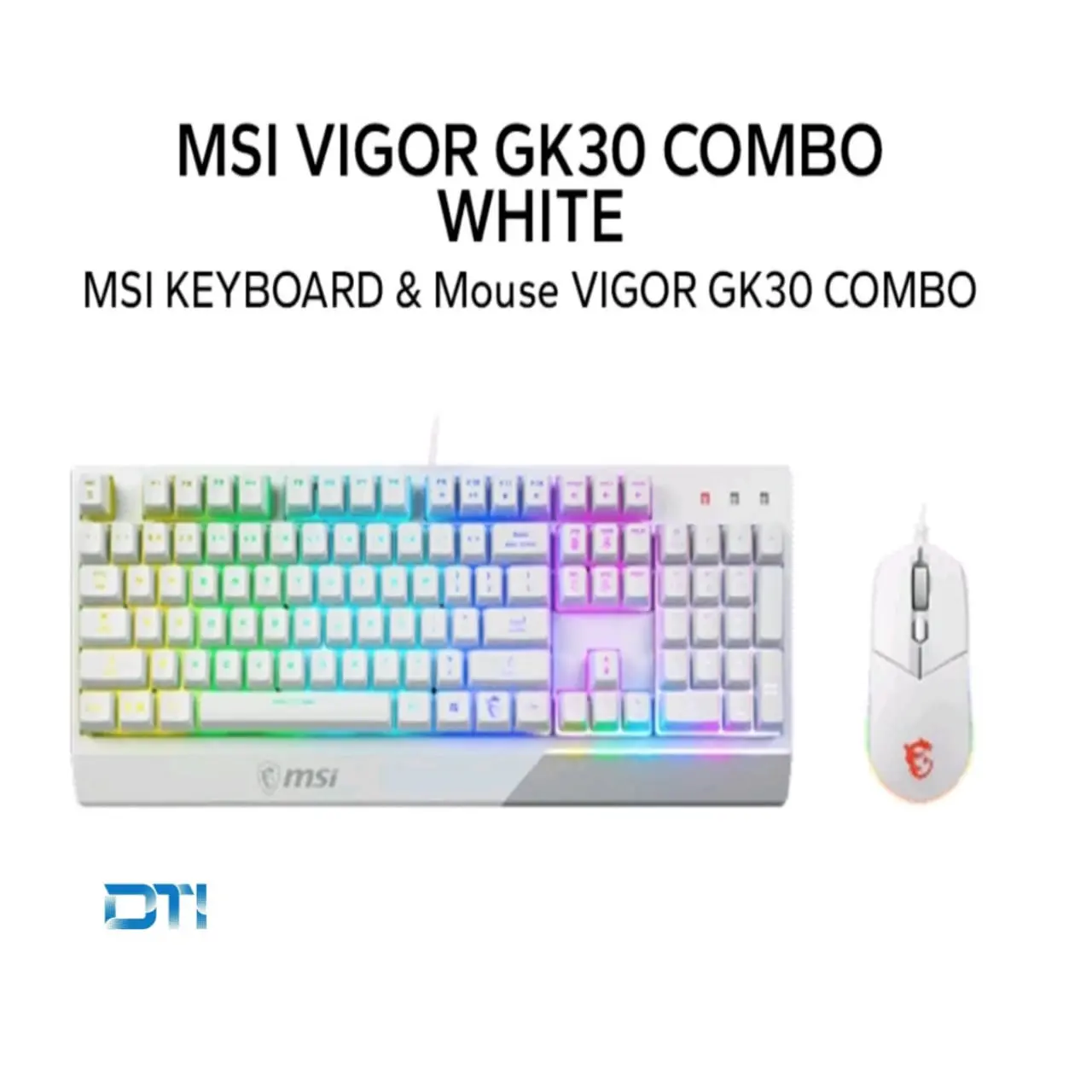 MSI Keyboard Vigor GK30 COMBO White