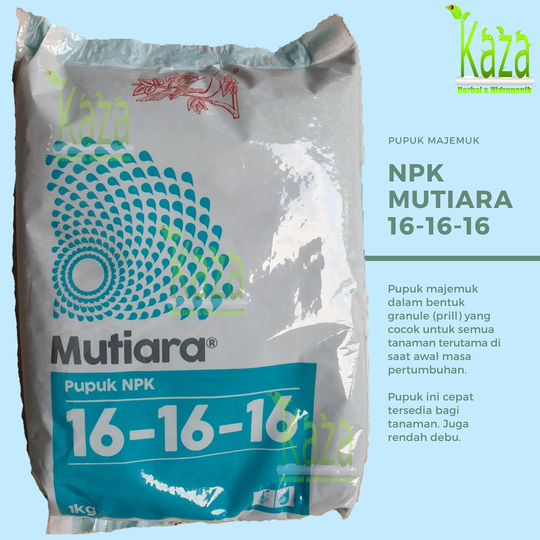 NPK Meroke Mutiara 16-16-16 1 Kilogram