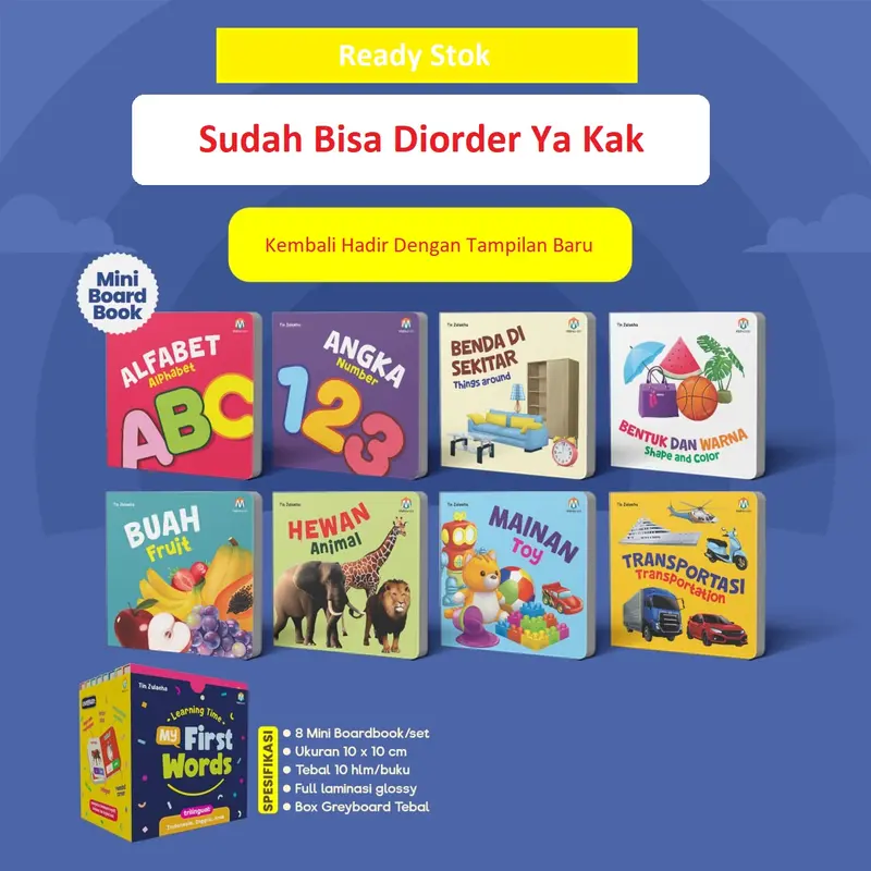 Buku Balita Learning Time My First Words Ziyad Books 0