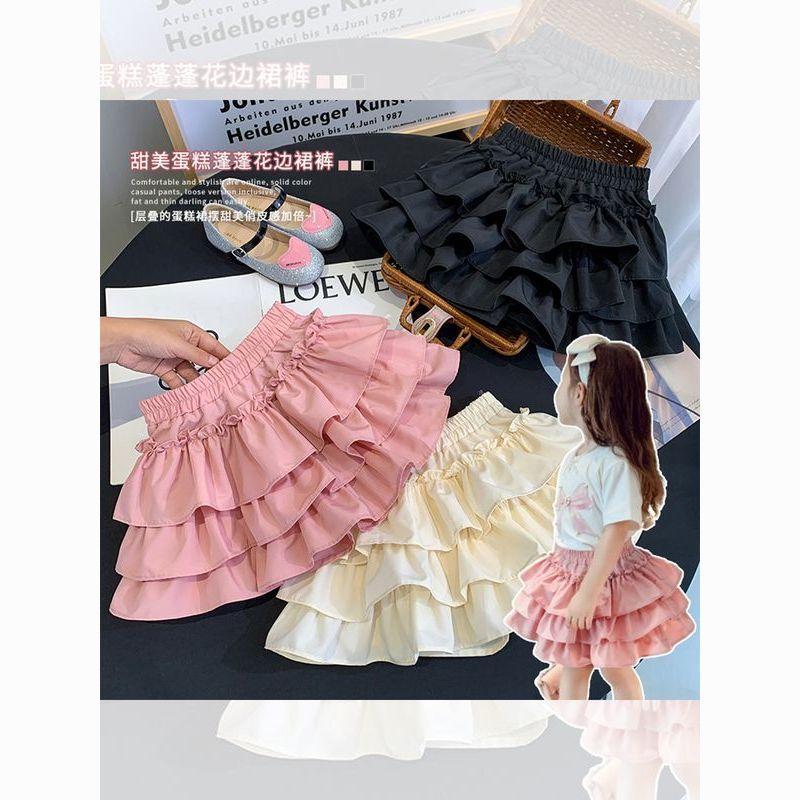 Váy Nửa, Cho Bé Gái, Hàng Mới Về Mùa Hè, Váy Ngắn, Váy Phồng Cho Bé Gái, Váy Công Chúa, Thích Hợp Cho Trẻ Em, Phong Cách Múa Ba Lê, Có Thể Mặc Làm Quần 2