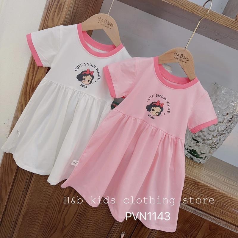VÁY BABY DOLL CỘC TAY CUTE SNOW WHITE CHO BÉ