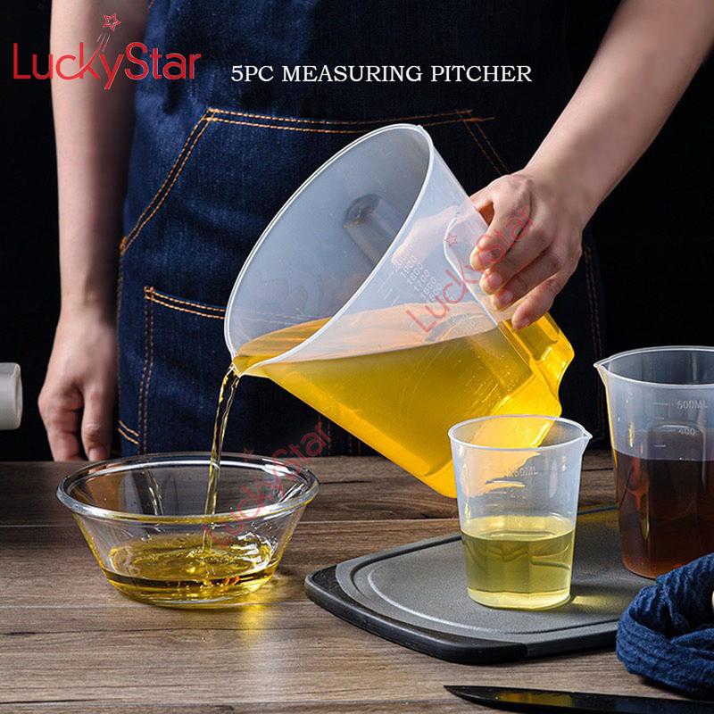 5in1 Transparent Measuring Pitcher Measuring Cup Measruing Tools ...