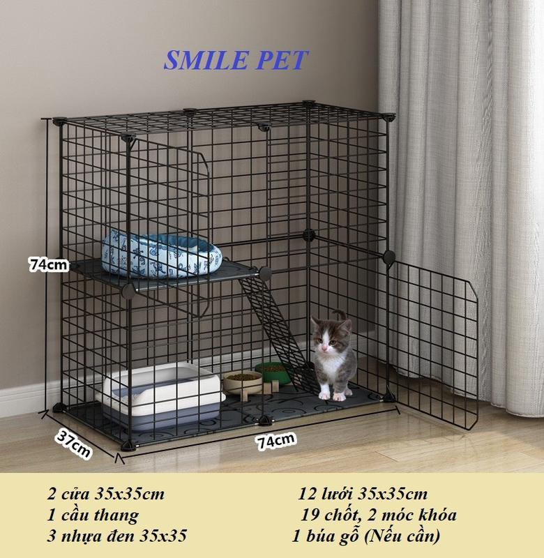 [Bán lẻ] Lưới sắt, cửa, tấm nhựa, chốt lắp ghép chuồng lồng chó mèo thú cưng tự chọn mẫu ghép
