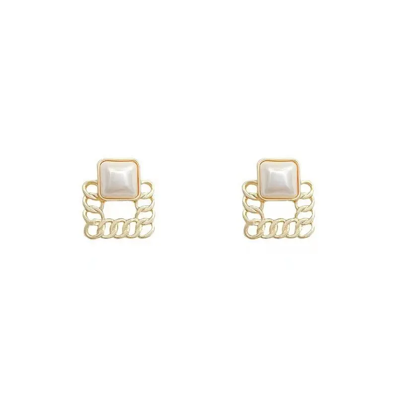 RRN 138 Anting Wanita Tusuk Persegi Hias Women Earrings Korea Aksesoris Fashion 3