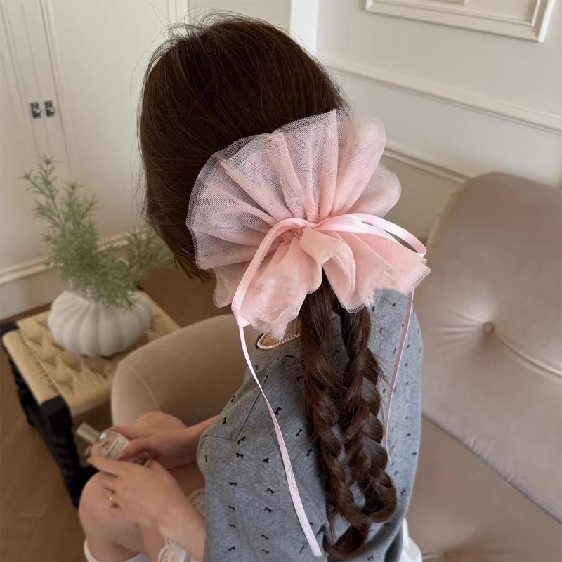 Ballet Style Multi-layer Puff Tulle Drawstring Scrunchie for - TikTok ...