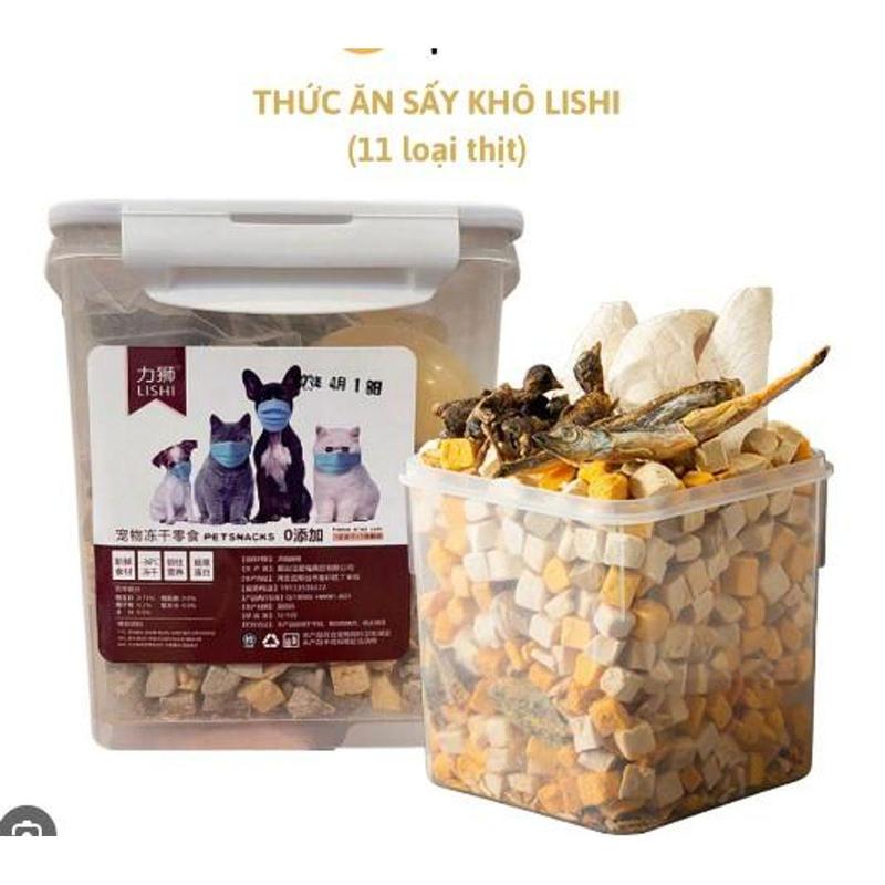 Thịt Sấy LISHI  Khô Cho Chó Mèo Hộp 670gr- Túi 500gr 2