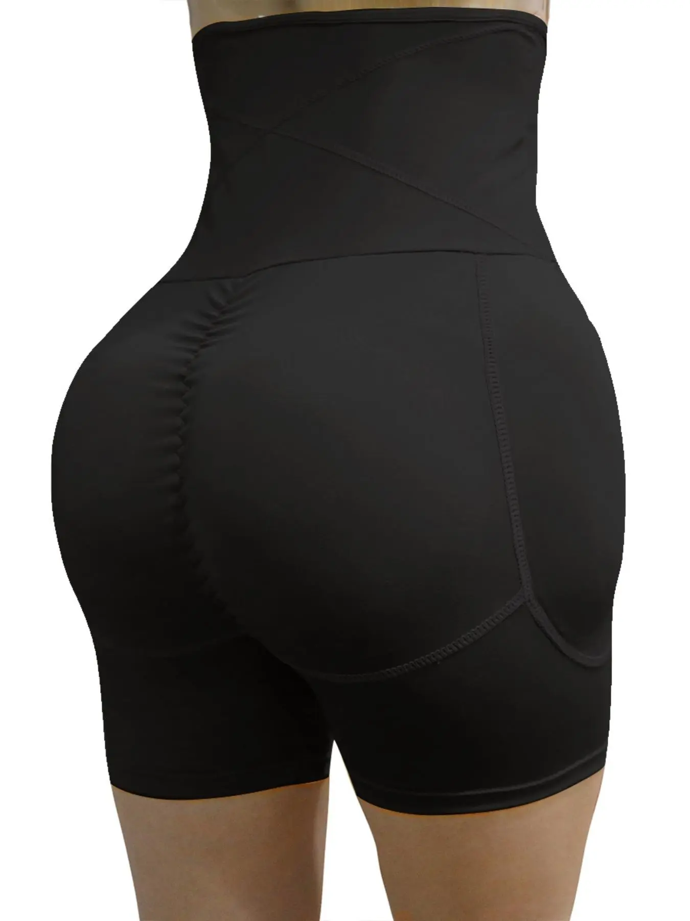 Women's High Waist Ruched Shapewear Shorts, Adjustable Hook & Eye Tummy Control Butt Lifting Shaper, Ladies Shapewear Bottoms for All Seasons