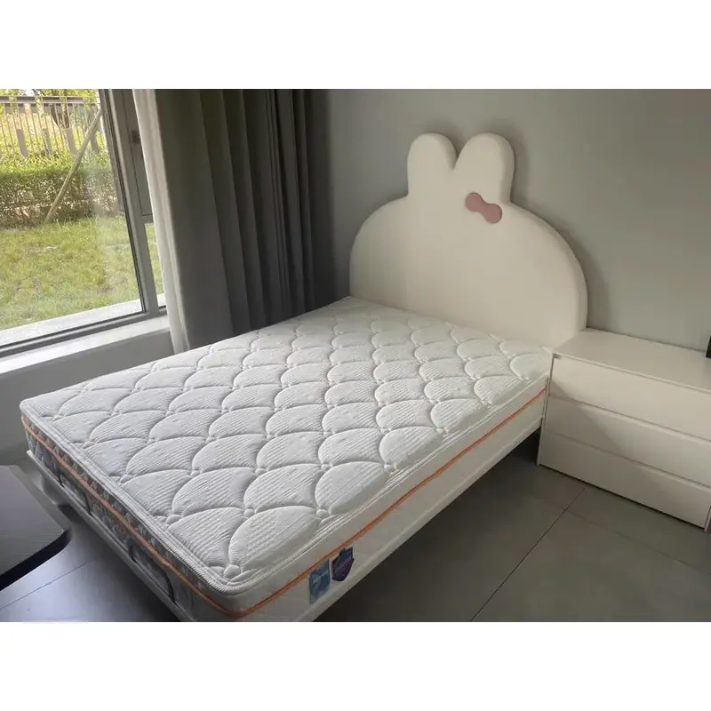 [FREESHIP HÀ NỘI] Giường Ngủ Cho Bé B016 Thương Hiệu D&D Việt Nam Hình Tai Thỏ Bọc Da Nỉ Nhiều Màu 3