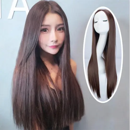 Wig Full Lace Rambut Wanita Panjang Lurus Mid-hair MF-015 / Wig Long Straight Hair Smooth Beautiful