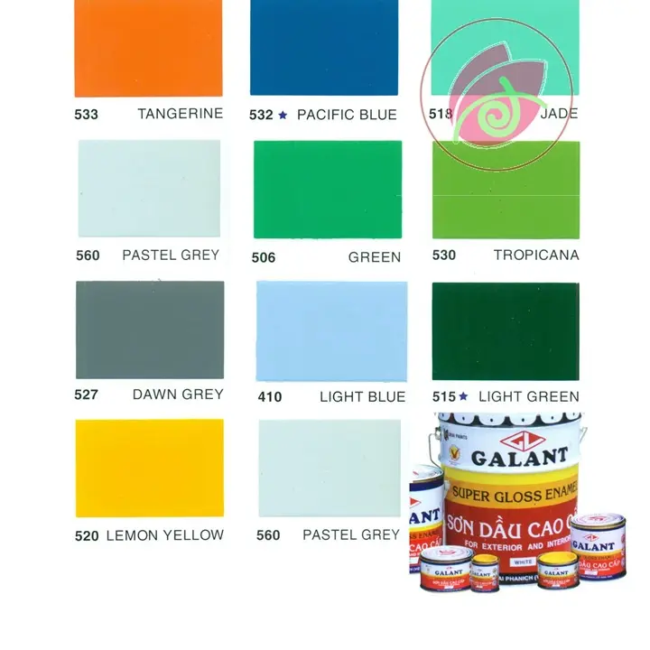 Sơn dầu GALANT 800ml MÀU ĐEN MỜ ĐỎ XANH LÁ MẠ RÊU DƯƠNG DA TRỜI XÁM ĐẬM NHẠT LAM CAM VÀNG CHỐNG RỈ ĐỎ NÂU