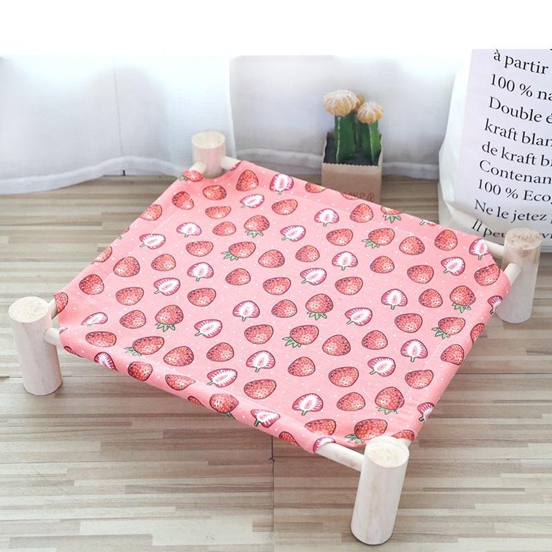 [ Giường VÕNG chân gỗ ] võng treo lồng cho chó mèo nhiều màu nhiều mẫu võng  chó poodle