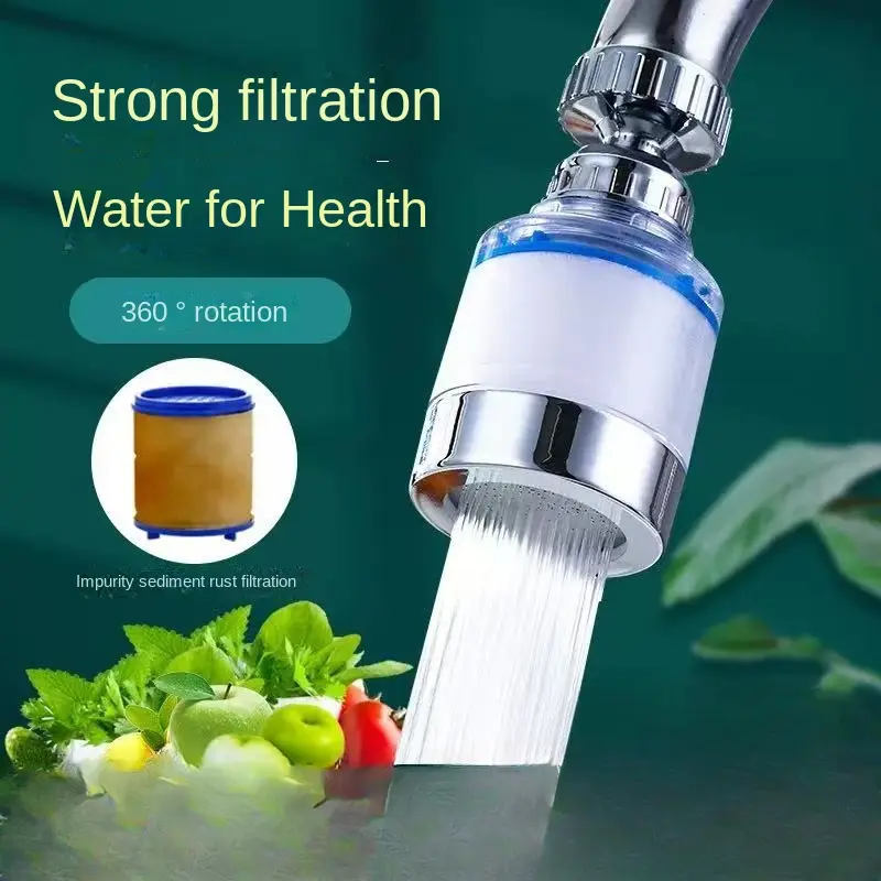 Vòi Tăng Áp Xoay Đa Hướng Gia Dụng, Bộ Lọc, 10 Lõi Lọc, Chống Bắn Nước, Thiết Kế Có Thể Tháo Rời Để Chăm Sóc An Toàn Nước Uống Cho Gia Đình, Được Bộ Lọc