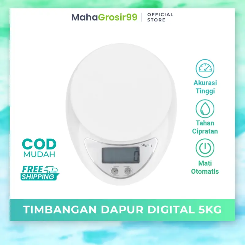 Timbangan Dapur Digital Mangkok Kue Bumbu Kitchen Scale Free Baterai!! Kitchenware 0
