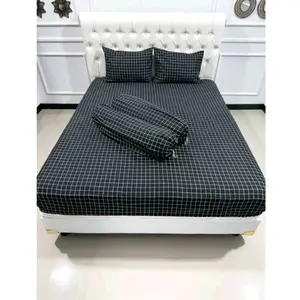 SPREI KOTAK AESTHETIC | SARUNG BANTAL KOTAK AESTHETIC | SARUNG GULING KOTAK AESTHETIC | SPREI KOTAK KOTAK | SPREI KOTAK HITAM | SPREI PAKET KOMPLIT | SPREI KOTAK | SPREI KOTAK UKURAN 120X200 160X200 Karet Katun Tali