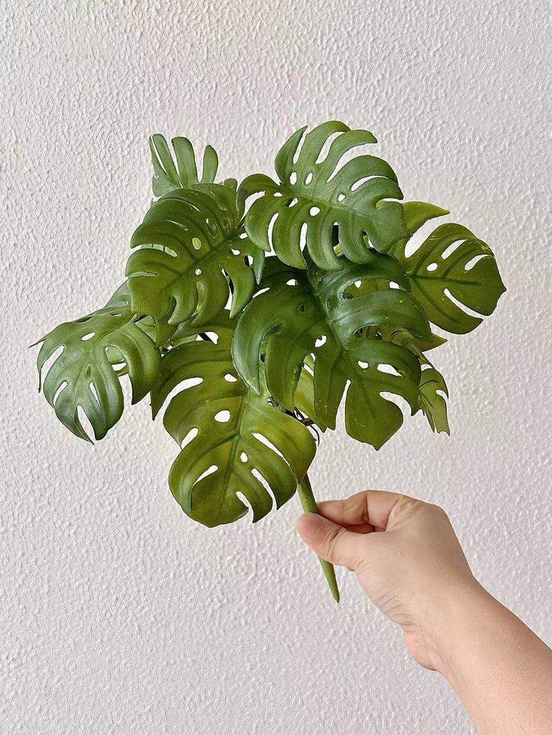 Product Introduction of Artificial Monstera Green Leaves Plant Nordic Home Decoration Advanced Sense 5