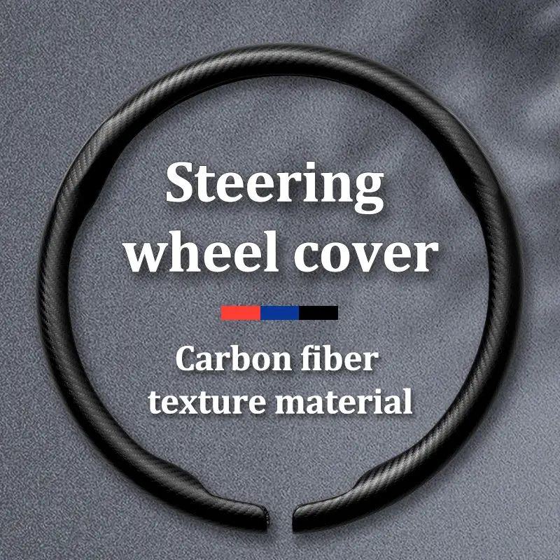 Carbon Fiber Car Steering Wheel Cover Anti-skid and Wear Resistant Suitable For 38CM