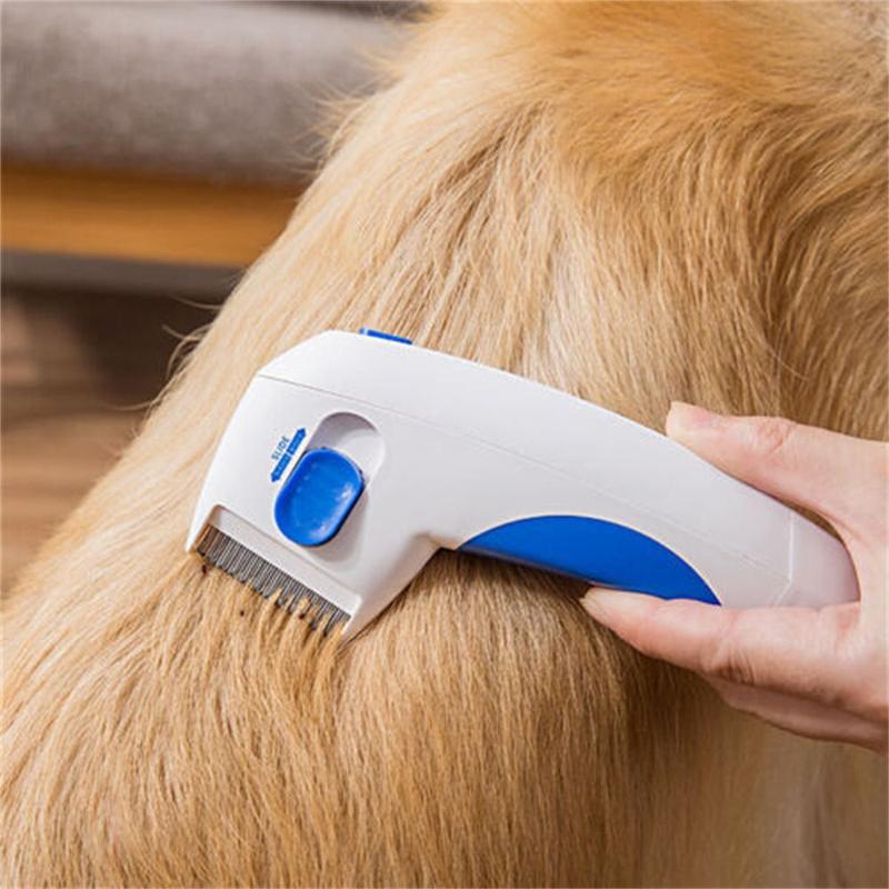 Product Introduction of Durable Fleas Controller Zapper Anti Flea Comb Lice Remover Electric Remove Flea Comb Tick Killer 18