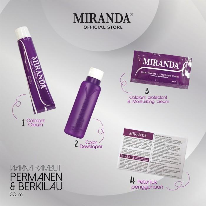 Miranda Hair Color Premium Cat Pewarna Rambut Miranda MC 16 Ash Blonde 3