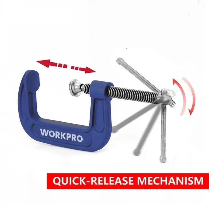 Cảo chữ C ( 4 inch , 6 inch , 8 inch ) Workpro WP232019, WP232020, WP232021 1