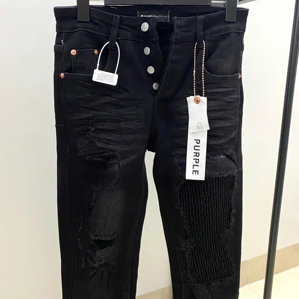 Jean PURPLE đen like auth 4 cúc có túi Denim