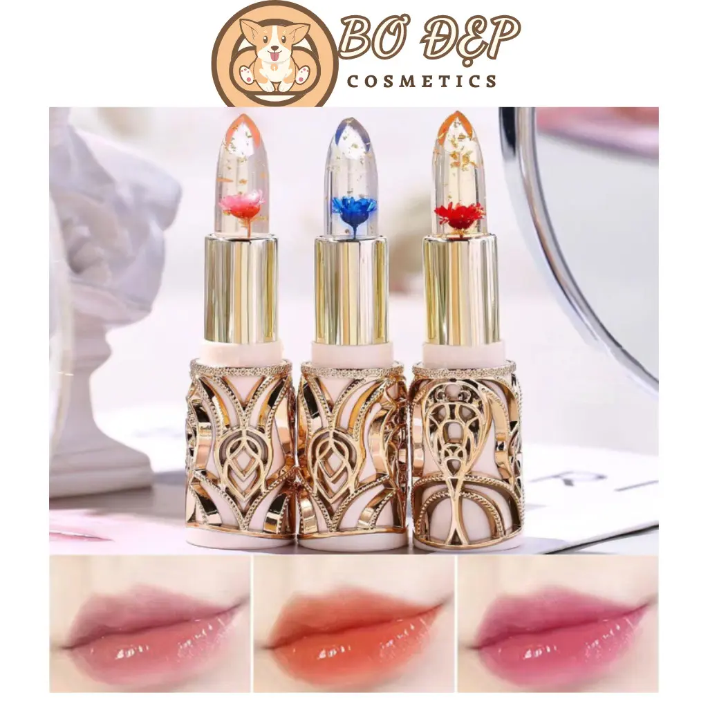 Son Dưỡng Căng Mọng Môi HIH Thạch Cánh Hoa Đổi Màu Theo Nhiệt Độ Petal Jelly Lipstick 3.8g