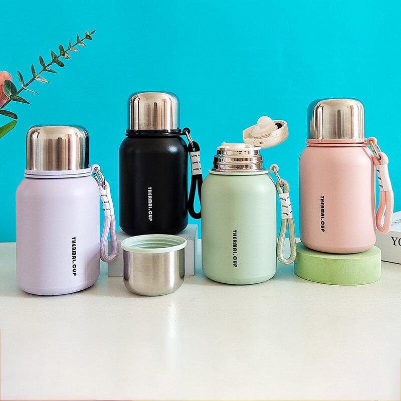 Bình nước giữ nhiệt mini thể tích 450ML, chất liệu inox sus 316, giữ nóng hoặc lạnh (BN113)