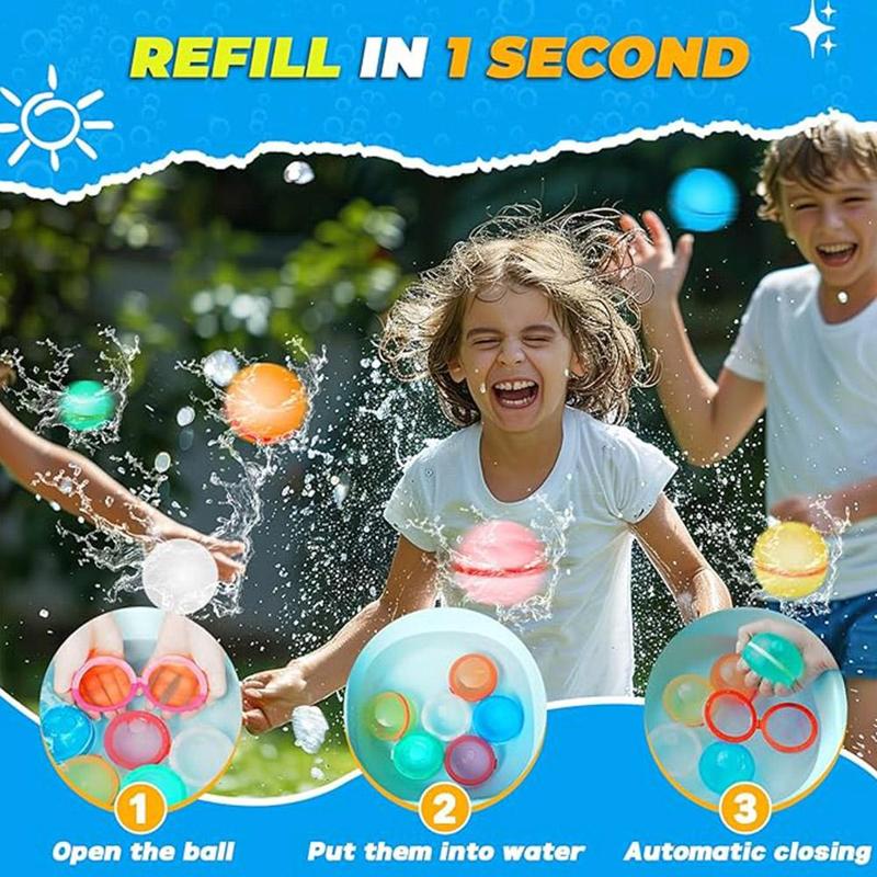 Product Introduction of Magnetic Waterfall Balls Soft Reusable Water Balloons Self Sealing Silicone Party Pool Water Games 20