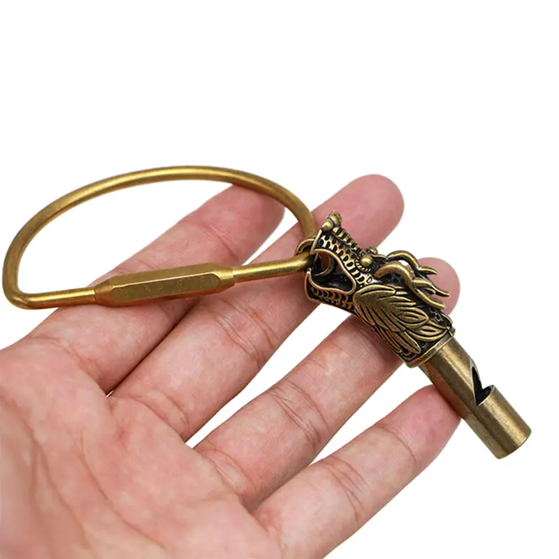 Đồ Trang Trí Còi Đồng Thau, Thiết Kế Tôn Ngộ Không Mặt Dây Chuyền Móc Chìa Khóa, Tượng Nhỏ Trang Trí Cổ Điển Đầu Rồng, Còi Đồng, Quà Lưu Niệm, Mặt Dây Chuyền Xe Hơi 5