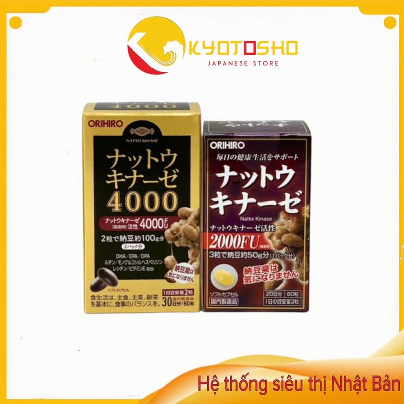 Thực phẩm bổ sung - Viên uống nattokinase 2000FU,4000FU Nhật bản