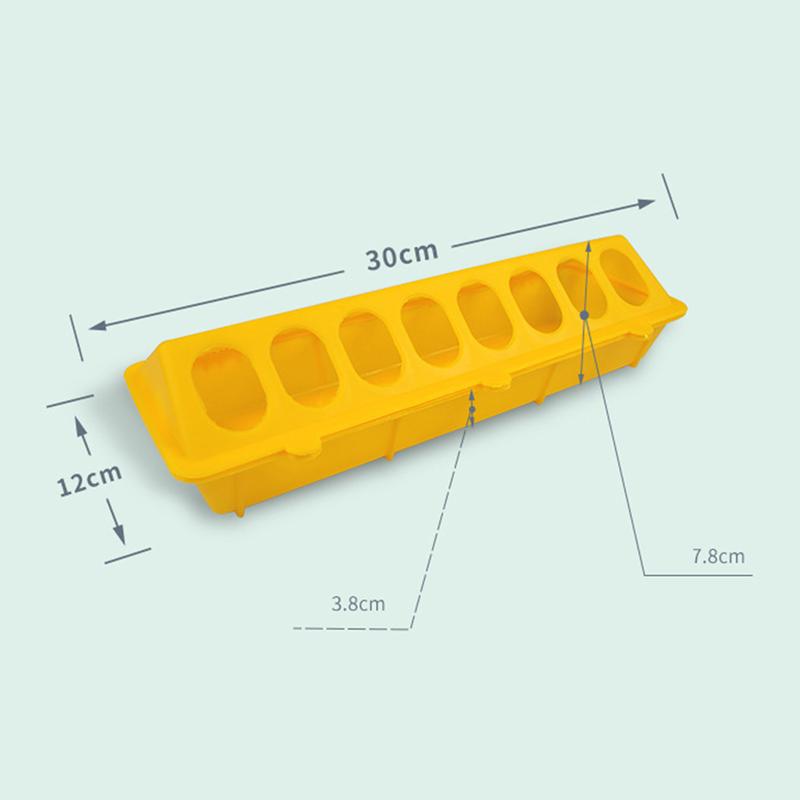Product Introduction of Chicken Feeding Trough Colorful 14 Holes Enlarged Chicken Trough Feeding Tray for Animal 0