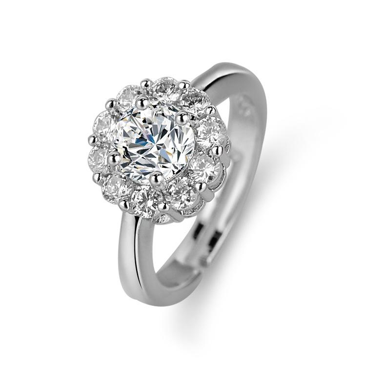 Product Introduction of Deluxe round bag premium super flash moissanite diamond ring ring purity rings bitcoin ring purity ring cincin amirah othman graff ring 16