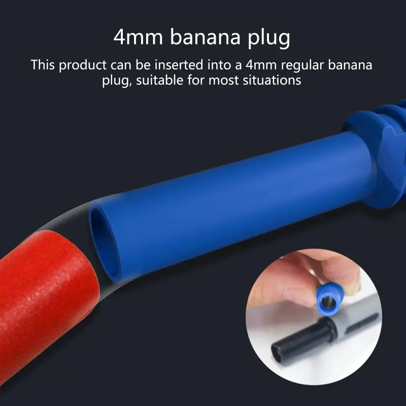 Test Back Probe Pin 7/10 mm Non-Destructive Pin Test Probes Pin Insulation Piercing Needle Multimeter Test Probe for 4mm