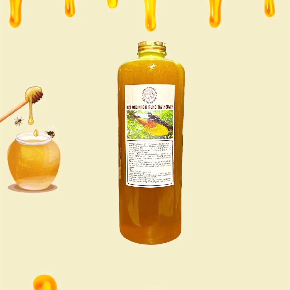 1 Lít Mật Ong Khoái Liên Tây Nguyên