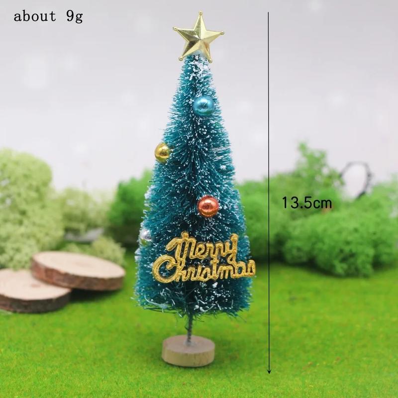 Product Introduction of 1Pc 1:12 Dollhouse Miniature Christmas Tree Cedar Tree Snowflake Pine Needle Tree Doll House Garden Decor Toy Accessories 32