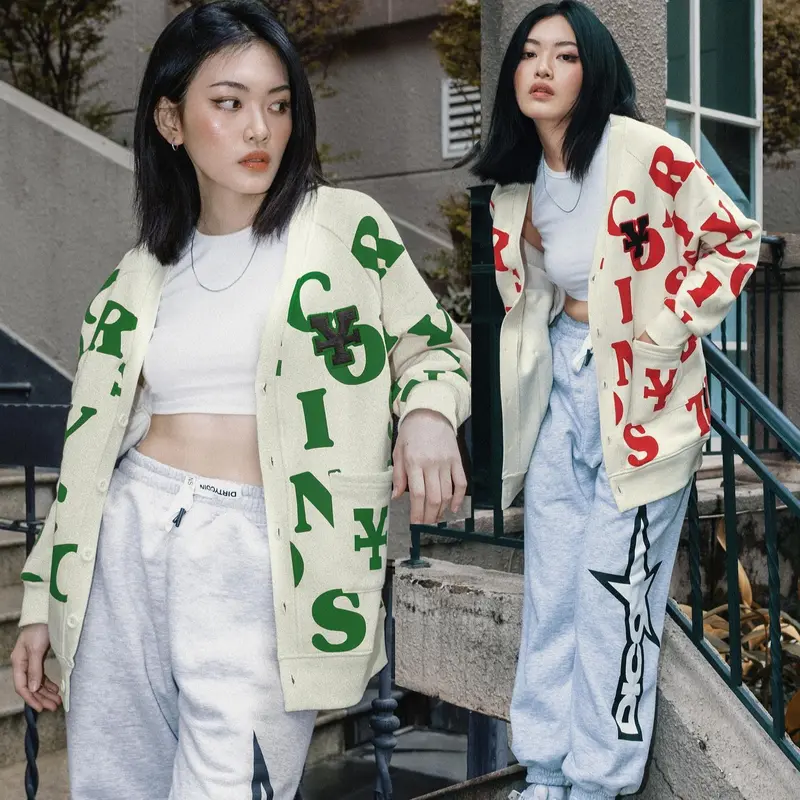 Áo Khoác Print Cardigan 3 Màu Chính Hãng Top Nữ 2