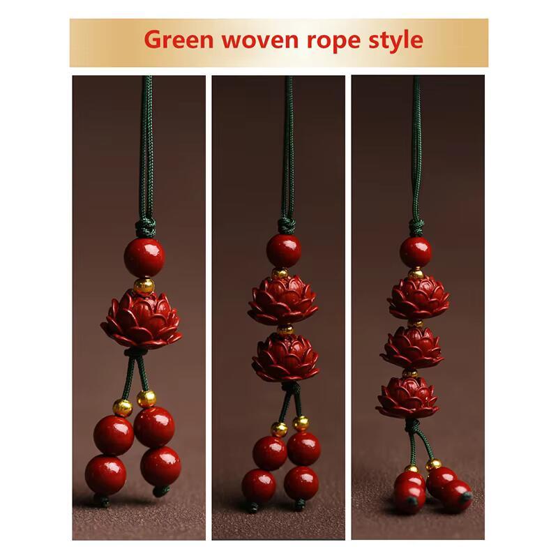 Product Introduction of Handmade Beaded Lotus Key Pendant Case Lanyard Art Culture Mobile Phone Chain Multi-style Travel Unisex Smartphone Cellphone Luxury 27