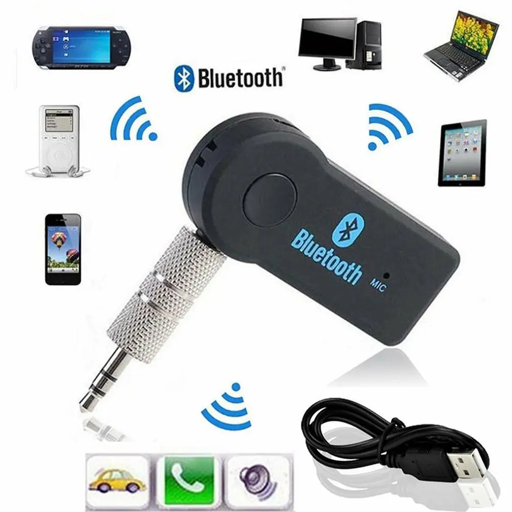 Bluetooth Receiver,Car Bluetooth Adapter, 5.0 Audio Products Car Bluetooth 3.5mm Receiver T1J9