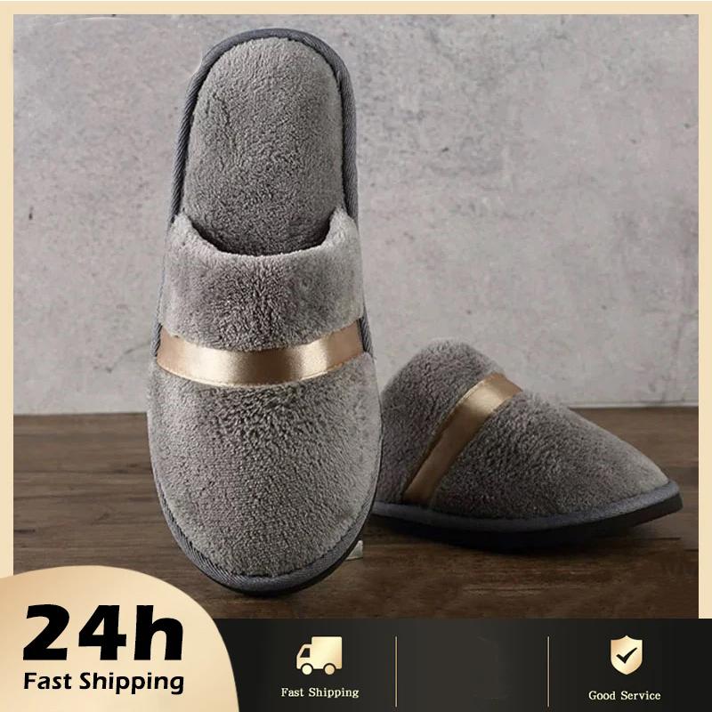 Dép Đi Trong Nhà Mùa Đông Dùng Một Lần Dành Cho Nam Và Nữ Dép Đi Khách Sạn Và Nhà Chống Trượt Cầm Tay Dép Du Lịch Làm Bằng Lông Cừu San Hô Mềm Mại Và Ấm Áp Dép Xỏ Ngón 1 Đôi