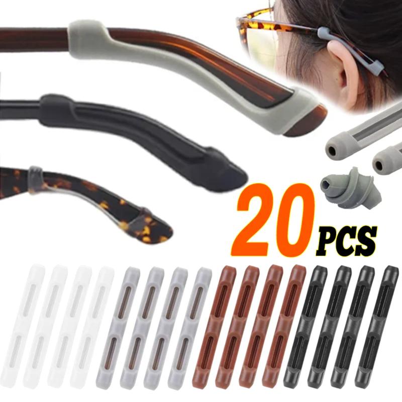 10Pairs Elastic Silicone Eyeglass Non-Slip Ear Hook Anti-Slip Comfort ...