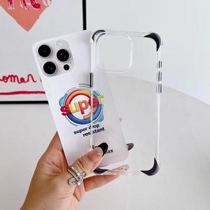 Ốp Lưng iPhone 16, Tương Thích Với Thiết Kế Túi Khí Khối Màu Đơn Giản Và Thoáng Khí, 15 Bốn Góc Chống Sốc, 14 / 13 Che Phủ Toàn Bộ, 2A27-02