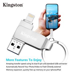 256GB Usb Flash Drive 2 in 1 Metal Otg Pendrive Dual Slot U Disk For iPhone External Storage Devices