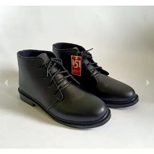 KY04 - Sepatu Pdh Doff Pria Kerja Semi Formal Dinas Satpam Pramuka Paskibra Shoes Pantofel 3