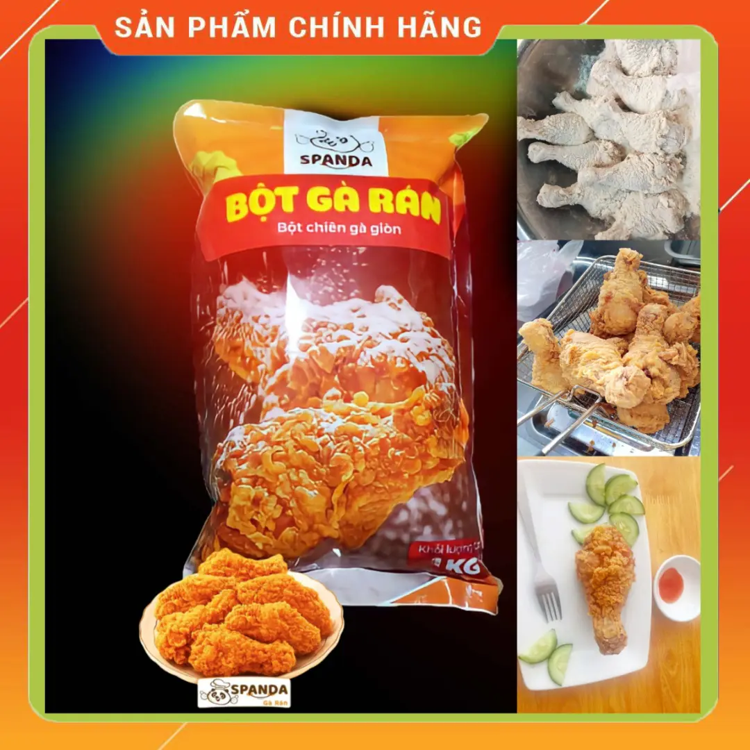 Bột gà rán KFC 1kg thương hiệu SPANDA , chuyên cung cấp chuỗi gà rán bột  chiên